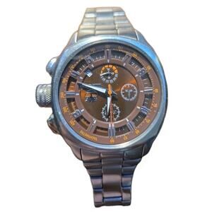 Timberland Mens Watch QT7127901 Chronograph Bronze Face